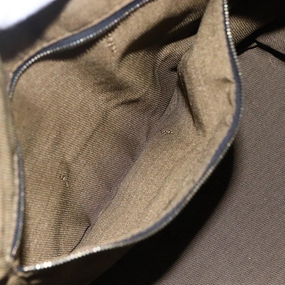 FENDI Zucca Canvas Vanity Hand Bag Black Brown Auth 150076 - Picture 13 of 16